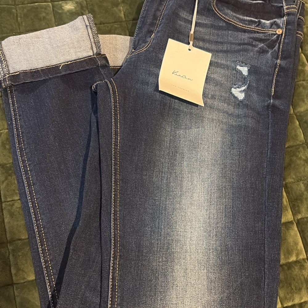 KanCan Women's Skinny Jeans - Dark Blue